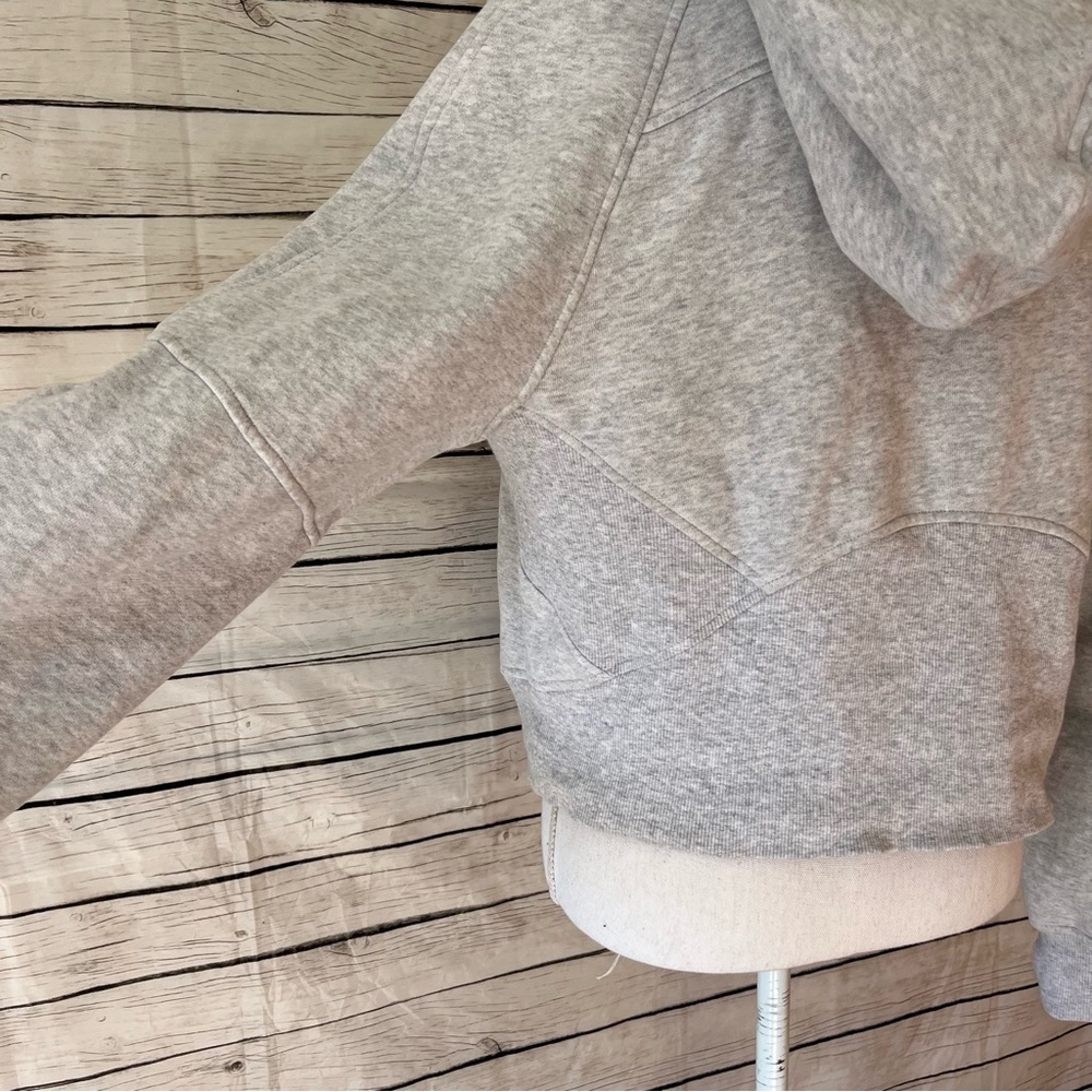 Lululemon Scuba Oversized Half-Zip Hoodie Heathered Core Ultra Light Grey - Picture 7 of 14
